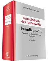 Formularbuch des Fachanwalts Familienrecht - 