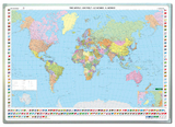 Welt politisch, Weltkarte 1:25.Mio., Internationale Ausgabe, Großformat, Markiertafel - Freytag-Berndt und Artaria KG