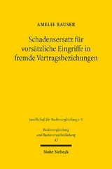 Schadensersatz für vorsätzliche Eingriffe in fremde Vertragsbeziehungen - Amelie Rauser