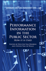 Performance Information in the Public Sector - 