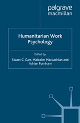 Humanitarian Work Psychology - 