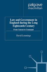 Law and Government in England during the Long Eighteenth Century - D. Lemmings