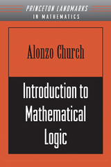 Introduction to Mathematical Logic - Alonzo Church