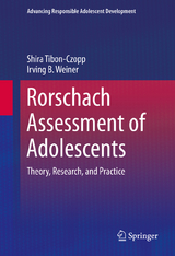 Rorschach Assessment of Adolescents - Shira Tibon-Czopp, Irving B. Weiner