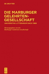 Die Marburger Gelehrten-Gesellschaft - 