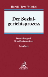 Der Sozialgerichtsprozess - Klaus Niesel, Heike Herold-Tews, Günter Merkel