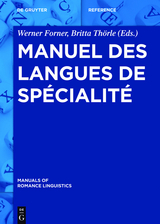 Manuel des langues de spécialité - 