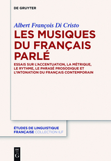 Les musiques du français parlé - Albert Di Cristo