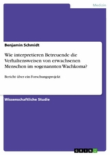 Wie interpretieren Betreuende die Verhaltensweisen von erwachsenen Menschen im sogenannten Wachkoma? - Benjamin Schmidt