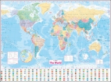 Collins World Wall Laminated Map - Collins Maps