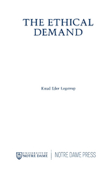 Ethical Demand -  Knud Ejler Logstrup