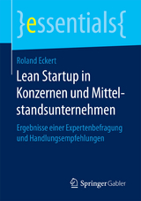 Lean Startup in Konzernen und Mittelstandsunternehmen - Roland Eckert