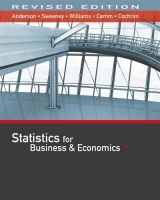 Statistics for Business & Economics, Revised (with XLSTAT Education Edition Printed Access Card) - Anderson, David; Sweeney, Dennis; Williams, Thomas; Camm, Jeffrey; Cochran, James