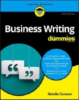 Business Writing For Dummies - Canavor, Natalie