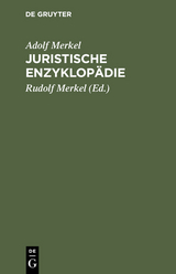 Juristische Enzyklopädie - Adolf Merkel