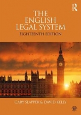 The English Legal System - Kelly, David