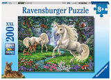 Ravensburger Kinderpuzzle - 12838 Geheimnisvolle Einhörner - Einhorn-Puzzle für Kinder ab 8 Jahren, mit 200 Teilen im XXL-Format