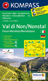 KOMPASS Wanderkarte Val di Non - Nonstal - 