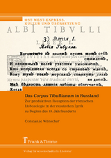 Das „Corpus Tibullianum“ in Russland - Constanze Wünscher