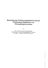 Bewertung des Primärenergiebedarfs und der Treibhausgas-Emissionen von Wärmepumpensystemen - H. Kruse, H.- J. Laue