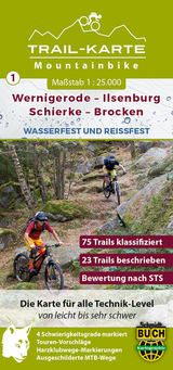 MTB Trail-Karte Harz: Wernigerode – Ilsenburg – Schierke – Brocken - Maximilian Schmidt