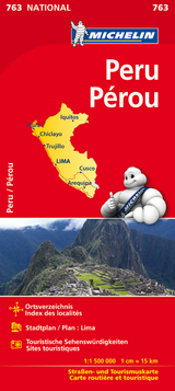 Michelin Karte Peru. Pérou - 