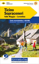 Kümmerly+Frey Wanderkarte 26 Ticino, Sopraceneri 1:60.000 - 