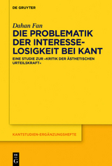 Die Problematik der Interesselosigkeit bei Kant - Dahan Fan