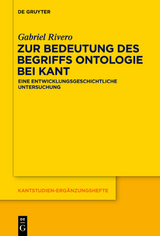 Zur Bedeutung des Begriffs Ontologie bei Kant - Gabriel Rivero