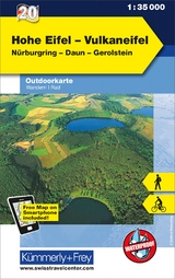 Hohe Eifel - Vulkaneifel Outdoorkarte Deutschland Nr. 20 - 