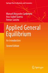 Applied General Equilibrium - Manuel Alejandro Cardenete, Ana-Isabel Guerra, Ferran Sancho