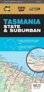 Tasmania State & Suburban Map 770 26th ed - UBD Gregory's