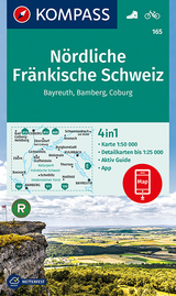 KOMPASS Wanderkarte Nördliche Fränkische Schweiz, Bayreuth, Bamberg, Coburg - KOMPASS-Karten GmbH