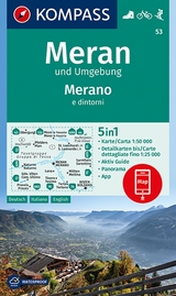 KOMPASS Wanderkarte 53 Meran und Umgebung /Merano e dintorni 1:50.000