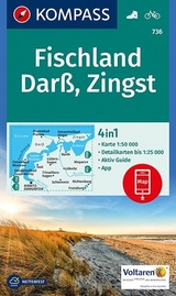 KOMPASS Wanderkarte Fischland, Darß, Zingst - KOMPASS-Karten GmbH