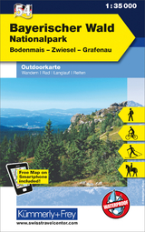 Nationalpark Bayerischer Wald Nr. 54 Outdoorkarte Deutschland 1:35 000 - 