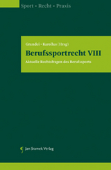 Berufssportrecht VIII - Andreas Grundei, Martin Karollus