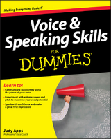 Voice and Speaking Skills For Dummies - Judy Apps