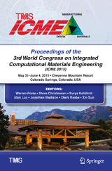 Proceedings of the 3rd World Congress on Integrated Computational Materials Engineering (ICME) - 