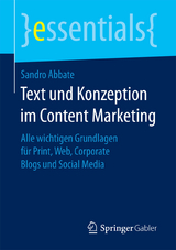 Text und Konzeption im Content Marketing - Sandro Abbate