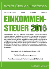 Einkommensteuer für 2016 - Albinger, Bert