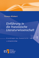 Einführung in die französische Literaturwissenschaft - Thomas Klinkert