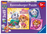 Ravensburger Kinderpuzzle - 08008 Bezaubernde Hundemädchen - Puzzle für Kinder ab 5 Jahren, Paw Patrol Puzzle mit 3x49 Teilen