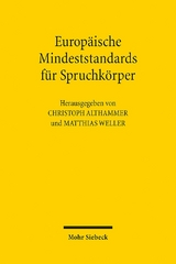 Europäische Mindeststandards für Spruchkörper - 