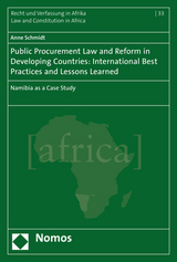 Public Procurement Law and Reform in Developing Countries: International Best Practices and Lessons Learned - Anne Schmidt