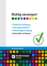 Richtig vorsorgen! - 