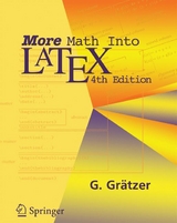 More Math Into LaTeX - George Grätzer