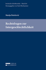 Rechtsfragen zur Intergeschlechtlichkeit - Marija Petricevic