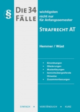 Die 34 wichtigsten Fälle - Strafrecht AT - Karl-Edmund Hemmer, Achim Wüst