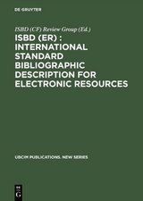 ISBD (ER) : International Standard Bibliographic Description for Electronic Resources - 